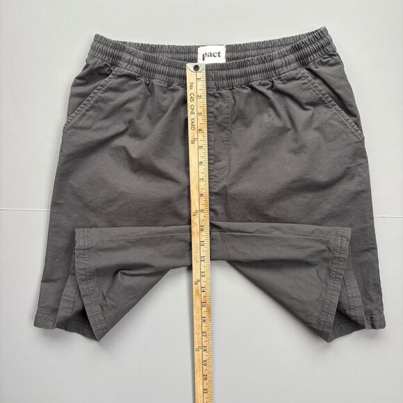 Pact Twill Canvas Shorts LOT of 2 Men’s Large 100% Organic Cotton Tan Gray - Picture 7 of 15